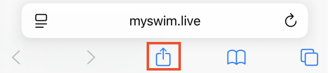 Tap the Share button in Safari